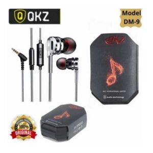 QKZ DM 9 Zinc Alloy Hifi Earphones Gaming High Stereo Bus Sound In Ear Earphones,magnetic earphones(Original)
