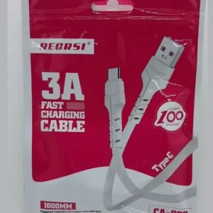 RECRSI Type-C 3A Fast Charger Cable (1 Meter) – CA-883 High-Quality Data Cable