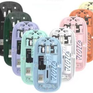 T5 Dual-Mode Transparent Rechargeable Mouse BM501 – USB & Bluetooth